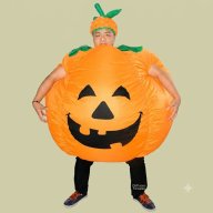 disfraz calabaza halloween - botarga inflable